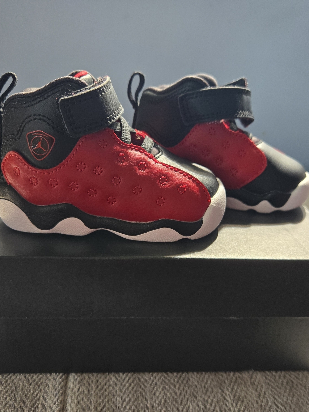 Jordan Kids' Red & Black High-Top Sneakers Size 3C
